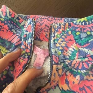 Lilly Pulitzer Pink and Blue Floral Sweatshirt